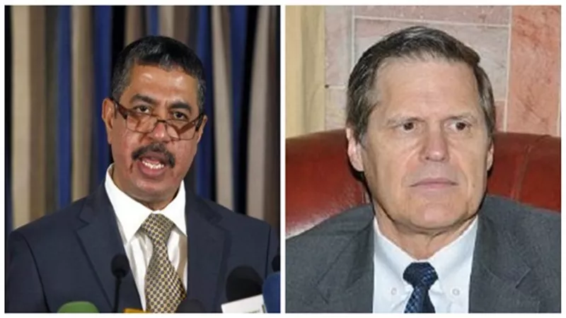 نائب الرئيس اليمني يلتقي السفير الأمريكى لدى صنعاء