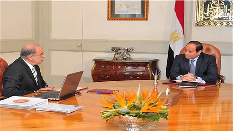 السيسي يبحث مع الحكومة ومحافظ البنك المركزي جهود زيادة الصادرات