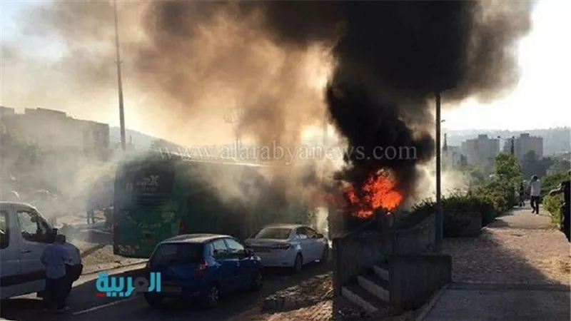 بث مباشر لموقع تفجير الحافلة الإسرائيلية بالقدس
