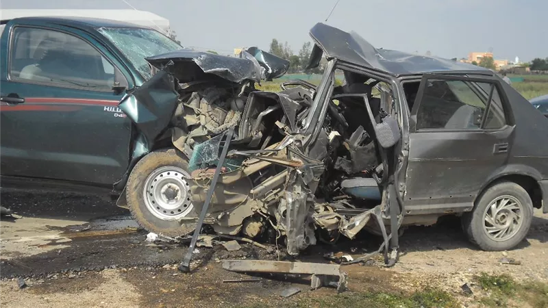 إصابة 4 أشخاص إثر حادث تصادم بدمنهور
