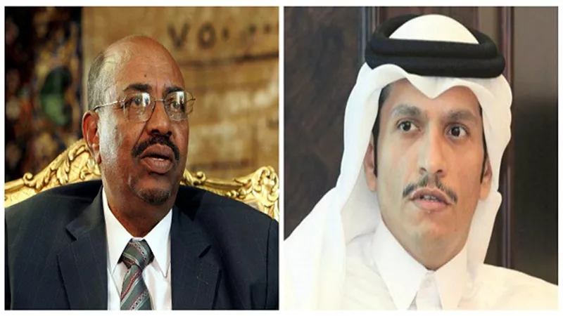وزير الخارجية القطري يلتقي الرئيس السوداني للتصعيد ضد مصر وليبيا