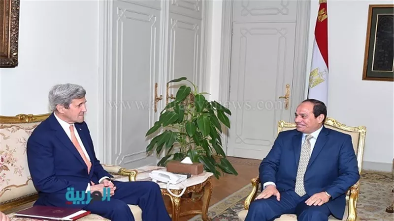 السيسي يستقبل وزير الخارجية الأمريكي