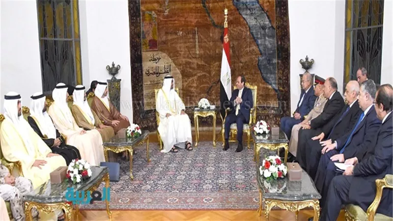 السيسي يعقد جلسة مباحثات مع ولي عهد أبوظبي 