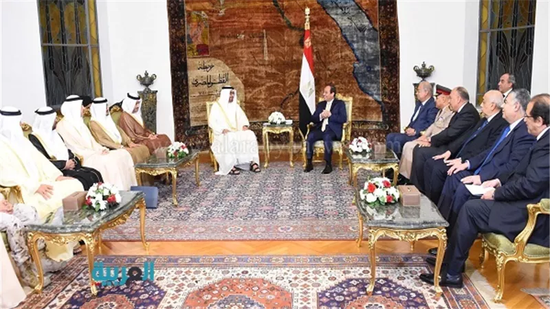 خلال جلسة موسعة.. السيسي يلتقي ولي عهد أبو ظبي ووفد رفيع المستوى.. الرئيس يشيد بمواقف الإمارات المشرفة.. و