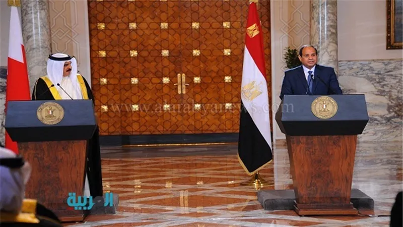 ننشر كلمة ملك البحرين خلال المؤتمر الصحفي مع الرئيس السيسي