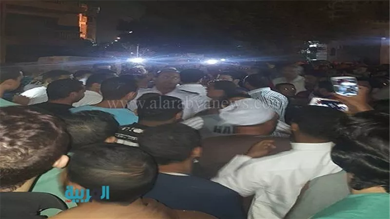 حصري.. الصور الأولى للانتشار الأمني بموقع حادث الألف مسكن 