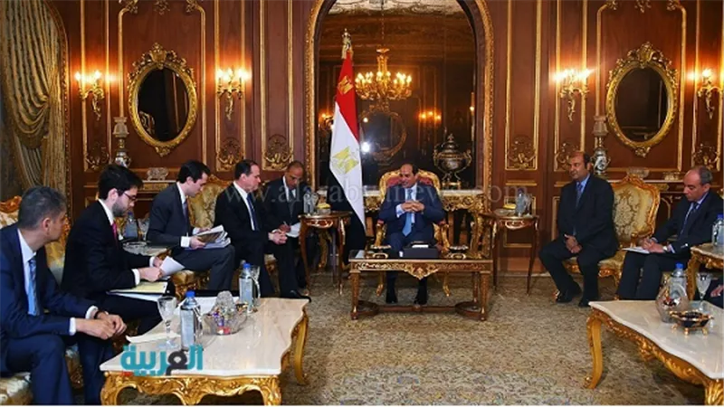السيسى يستقبل رئيس مجموعة شركات 