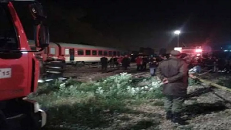 مصرع شخصين في حادث تصادم قطار بضائع بسيارة ملاكي بالسويس