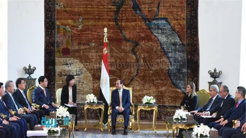 السيسي يستقبل وزير التجارة والصناعة الكوري الجنوبي