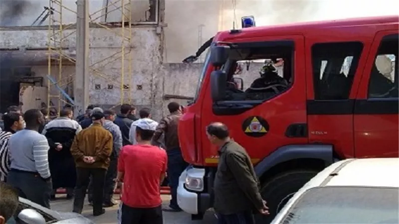 حريق بمخزن أوراق بعين شمس 