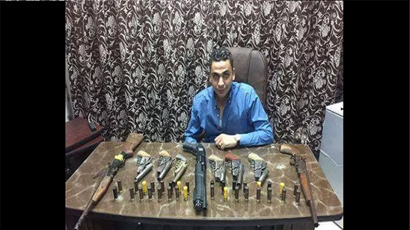 ضبط تاجر سلاح في حالة تلبس بالفيوم