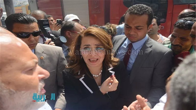 وزيرة التضامن الاجتماعي في حادث حريق العتبة