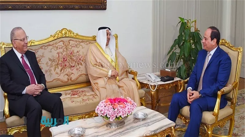 السيسى يستقبل وزير العدل والأوقاف الكويتي