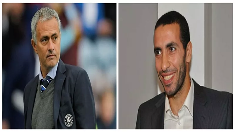 شاهد.. أبو تريكة مع مورينيو وحديث 