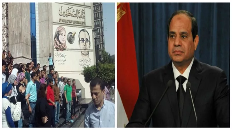 إلى أين تذهب الأزمة.. مصادر: جهات سيادية تدخلت لتهدئة الانفجار بين الداخلية والصحفيين.. المعتصمون يرفضون تصريحات السيسي.. ومجلس النقابة 