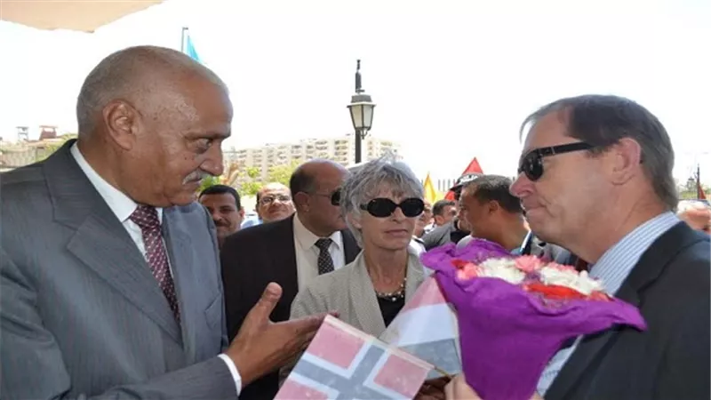 سفير النرويج يشكر محافظ السويس والأهالي على كرم الضيافة