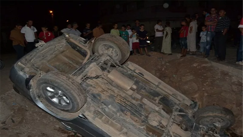 إصابة 5 أشخاص في انقلاب سيارة بالطريق الزراعي 