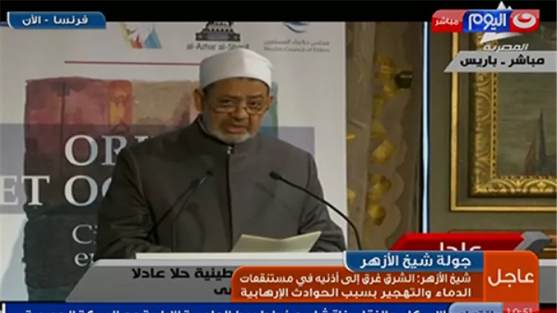 شيخ الأزهر من فرنسا: العولمة أدت لتدمير الشعوب