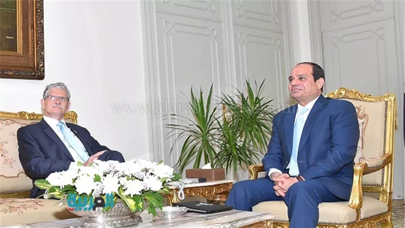 السيسي يستقبل رئيس الجمعية العامة للأمم المتحدة