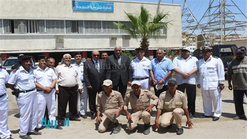 بالصور.. محافظ السويس ومدير الأمن يتفقدان شرطة النجدة 
