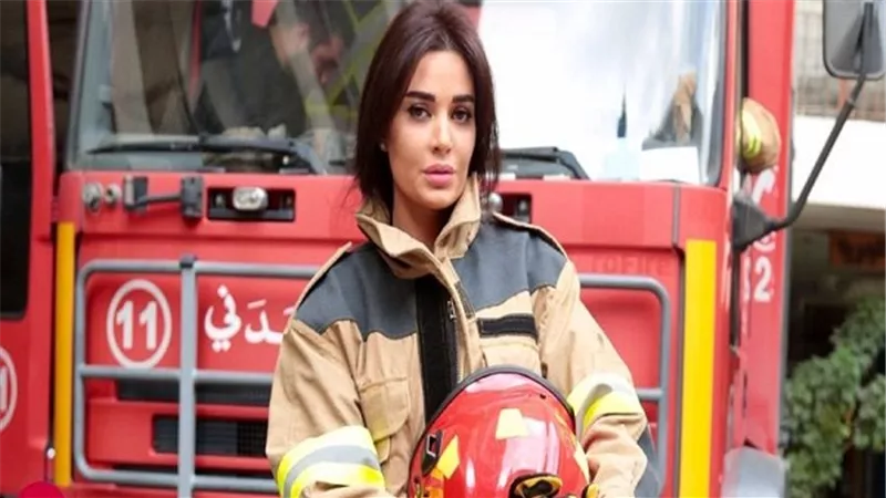 سيرين عبد النور تكرم الدفاع المدنى اللبناني في 