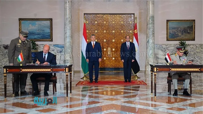 السيسى يوقع عددا من الاتفاقيات مع رئيس وزراء المجر