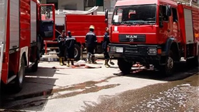 حريق بكابل كهربائي بمنطقة وسط البلد 