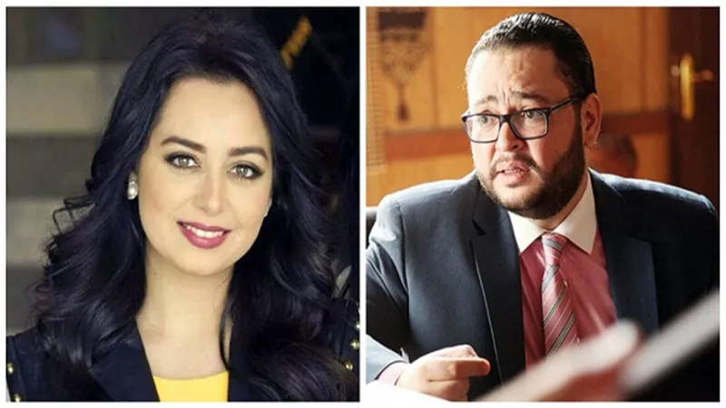 هبة مجدي وأحمد رزق داخل كواليس 