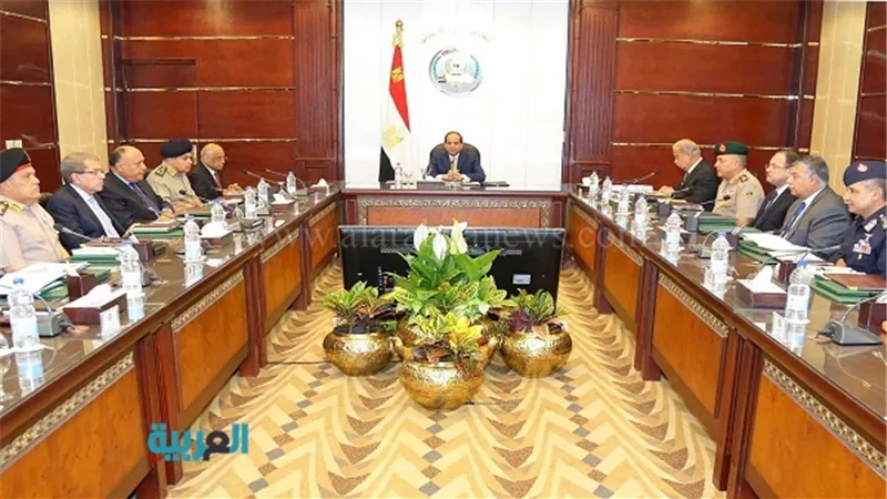 بالصور.. السيسى يرأس اجتماع مجلس الدفاع الوطني 