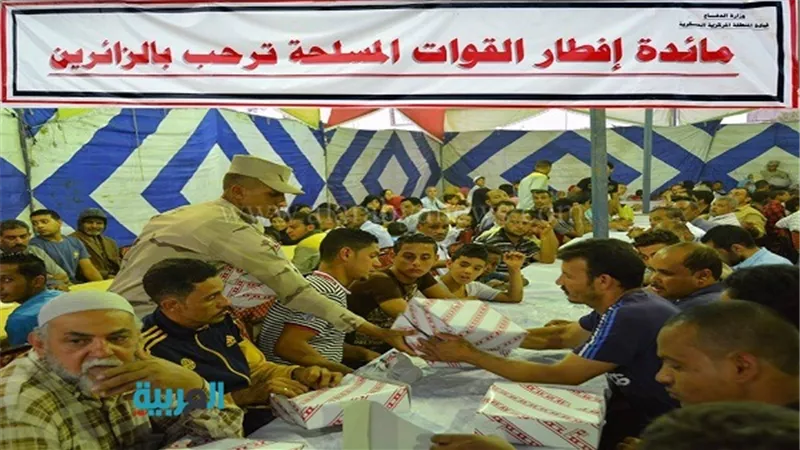 القوات المسلحة تقيم 131 مائدة رمضانية بالمناطق الأكثر احتياجًا