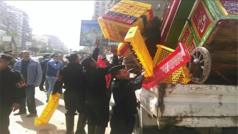 رفع 100 حالة إزالة إدارية بأحياء وسط وباب الشعرية 