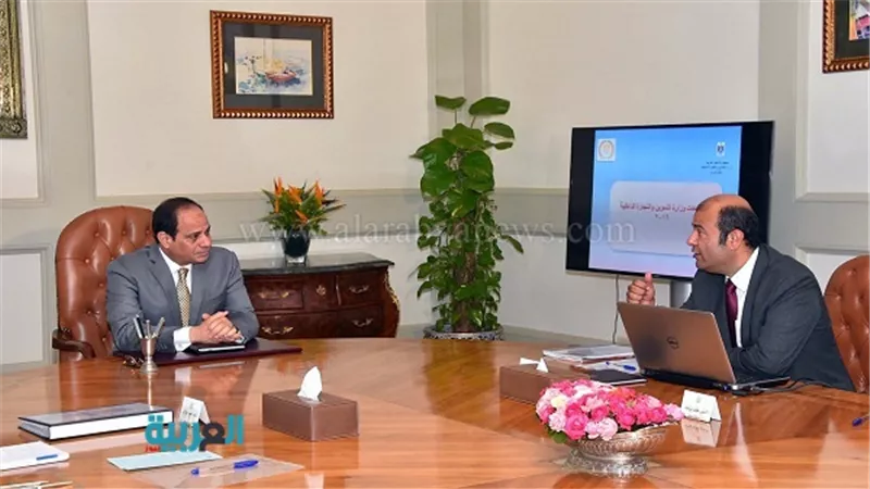 السيسي يلتقي رئيس الوزراء ووزير التموين ويؤكد على توفير السلع وتشديد الرقابة