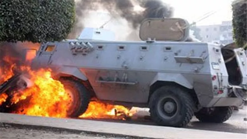 ننشر أسماء مصابي الشرطة في تفجير مدرعة بمنطقة القسيمة وسط سيناء
