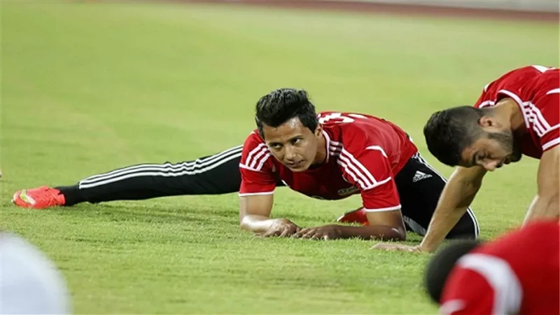 عمرو جمال يشارك في المران استعدادًا للإسماعيلي 