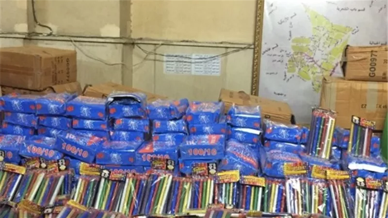 ضبط 12 ألف قطعة ألعاب نارية محظور تداولها بسوهاج