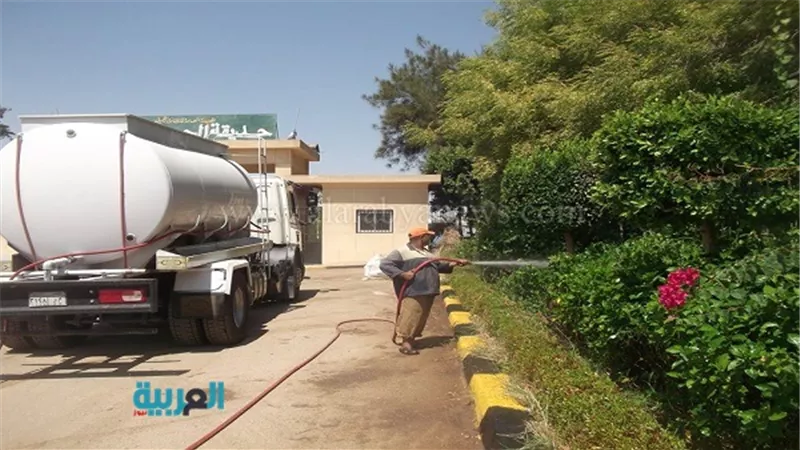 بالصور.. رفع كفاءة الحديقة العامة بالجيزة استعدادًا للعيد