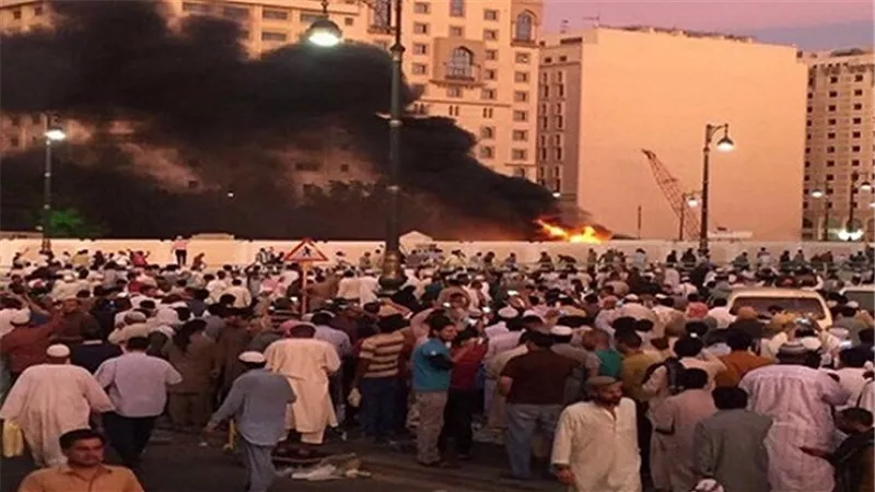 بالفيديو.. لحظة تفجير الحرم النبوي بالمدينة 