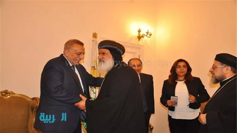  محافظ الجيزة يستقبل وفدًا كنسيًا للتهنئة بعيد الفطر 