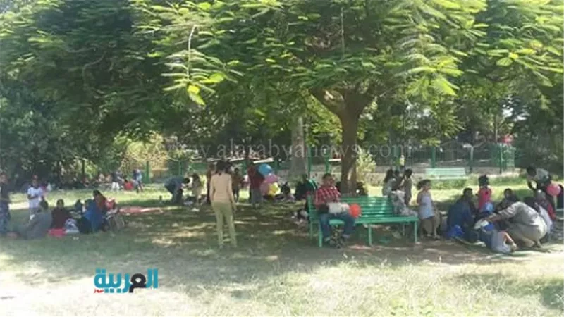 بالصور.. رئيس مدينة بنها يتفقد حدائق القناطر الخيرية