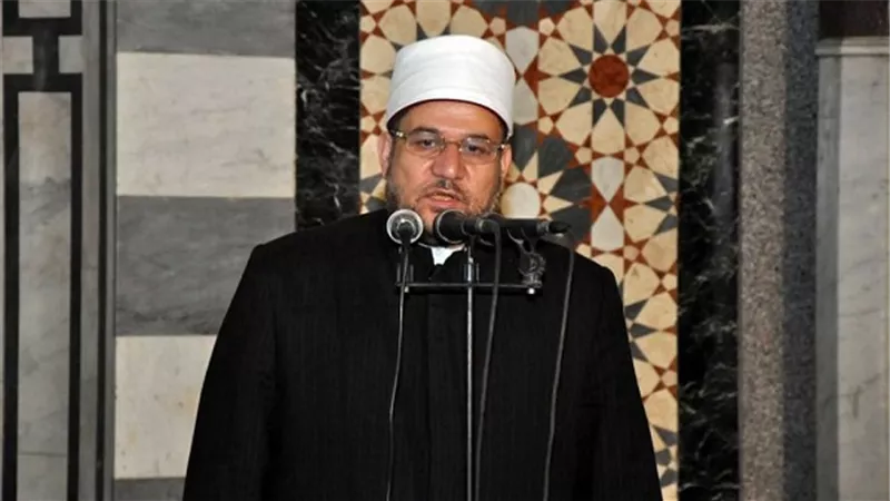 وزير الأوقاف خلال الخطبة 