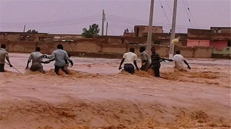 مصرع 76 شخصًا وانهيار 1000 منزل بسبب السيول في السودان