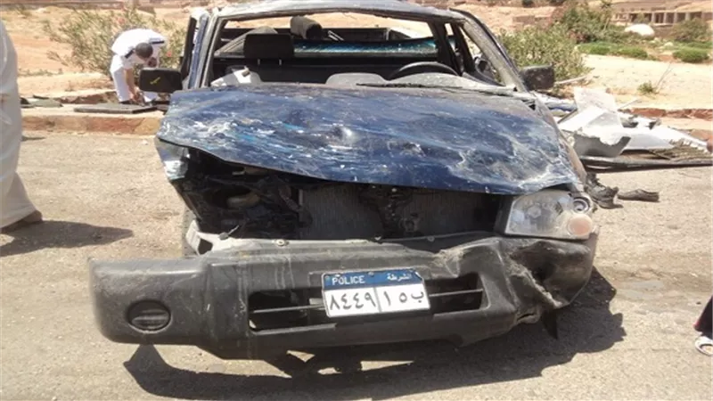 انقلاب سيارة دورية أثناء مطاردة مهربين على الحدود مع ليبيا
