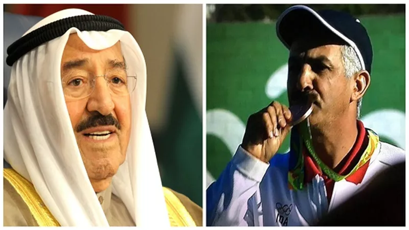 أمير الكويت يهنئ عبدالله الطرقي بعد تتويجه ببرونزية 