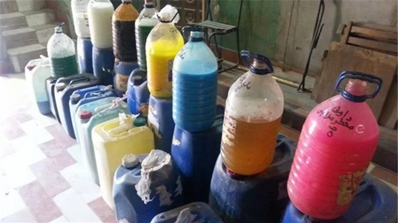 ضبط 36 طن منظفات صناعية مجهولة المصدر بالخانكة 