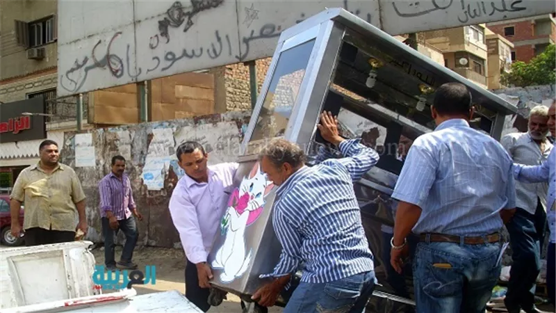 بالصور.. رفع إشغالات ومصادرة 13 