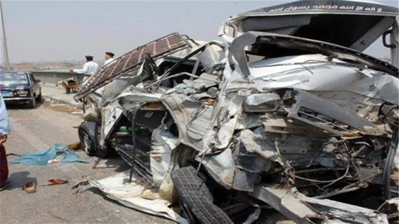 مصرع 3 في حادث تصادم مروع بطريق الإسكندرية الصحراوي 