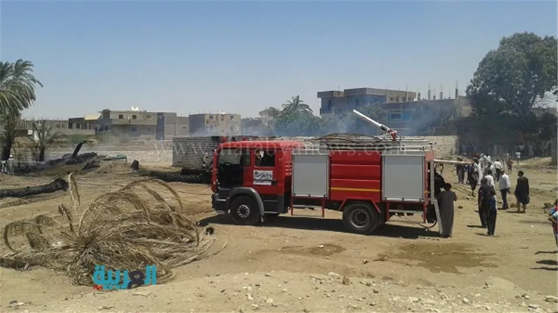 بالصور.. إخماد حريق بـ3 منازل بقرية الزناقة في الأقصر