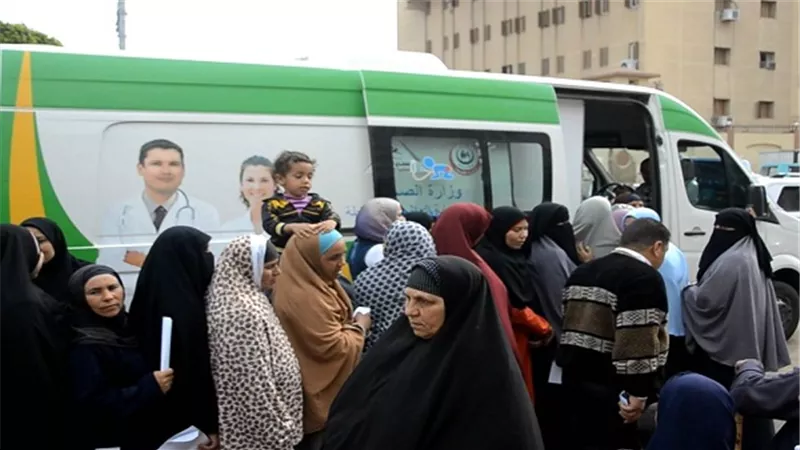 تنظيم قافلة طبية وتموينية لمدة يومين بقرية شارونة بالمنيا