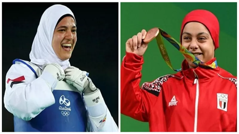 لاعبات شرفن مصر في أولمبياد 