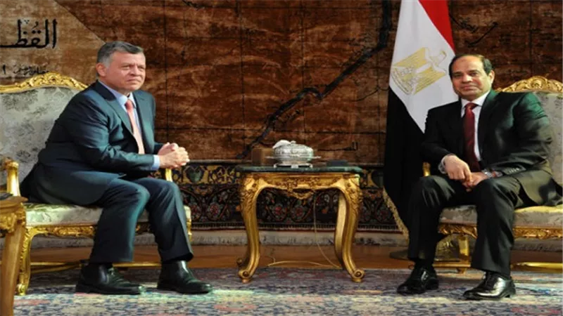 اليوم.. السيسي يستقبل ملك الأردن 